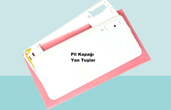 Samsung Galaxy A30S A307 Uyumlu FULL KASA Arka Kapak Batarya Kapağı - SİYAH - Image 1