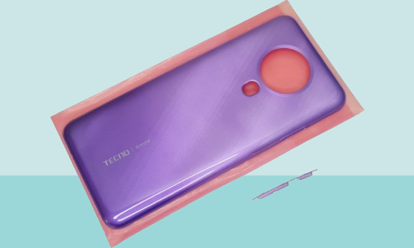 Tecno Spark 6 (KE7) Uyumlu FULL KASA Arka Kapak Batarya Kapağı - MOR - Image 1