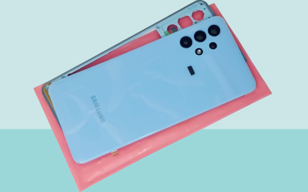 Samsung Galaxy A32 Uyumlu FULL KASA Arka Kapak Batarya Kapağı - MAVİ - Image 1