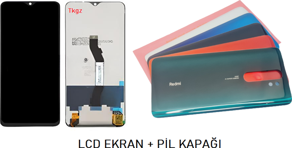Xiaomi Redmi NOTE 8 Pro LCD Ekran + Arka Kapak SİYAH - Image 1