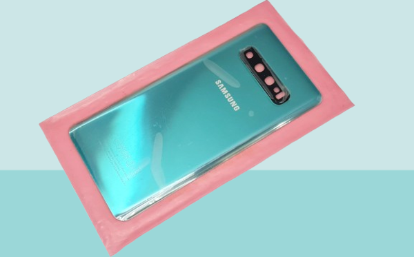Samsung Galaxy S10 Uyumlu Arka Kapak Batarya Kapağı -  YEŞİL - FULL LENSLİ - Image 1