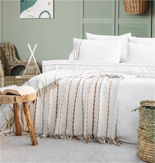 Schafer Home Cozy Nevresim Takımı 7 Parça-Ekru - Image 1
