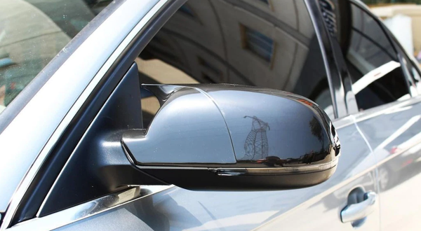 Audi A3 Uyumlu 8P 2004-2007 Batman Ayna Kapağı (Parlak Siyah) - Image 1