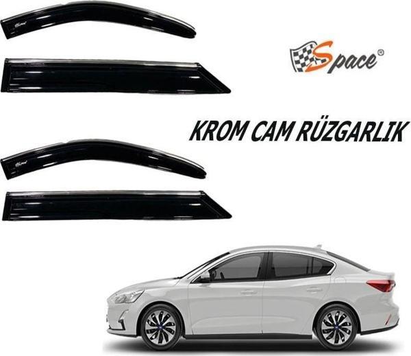 Krom Cam Rüzgarlığı Ford Focus 2019-2021/ Caru419 - Image 1
