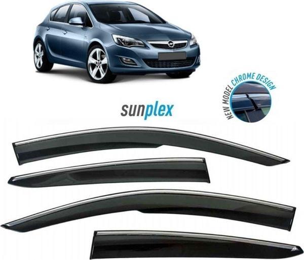 Opel Astra Uyumlu J 2010-2016 Model Cam Rüzgarlığı Kromlu Sunplex - Image 1
