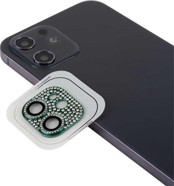 Yuem Apple iPhone 12 Mini CL-08 Kamera Lens Koruyucu Koyu Yeşil - Image 1