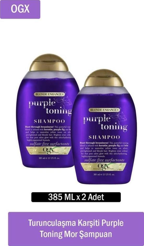 Organix Purple Toning 385 ml Şampuan x 2 Adet - Image 1