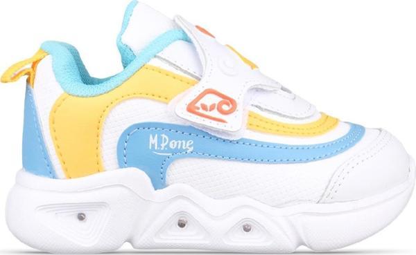 Erkek Bebek Sneaker - Beyaz-Mavi, Konforlu - Image 1