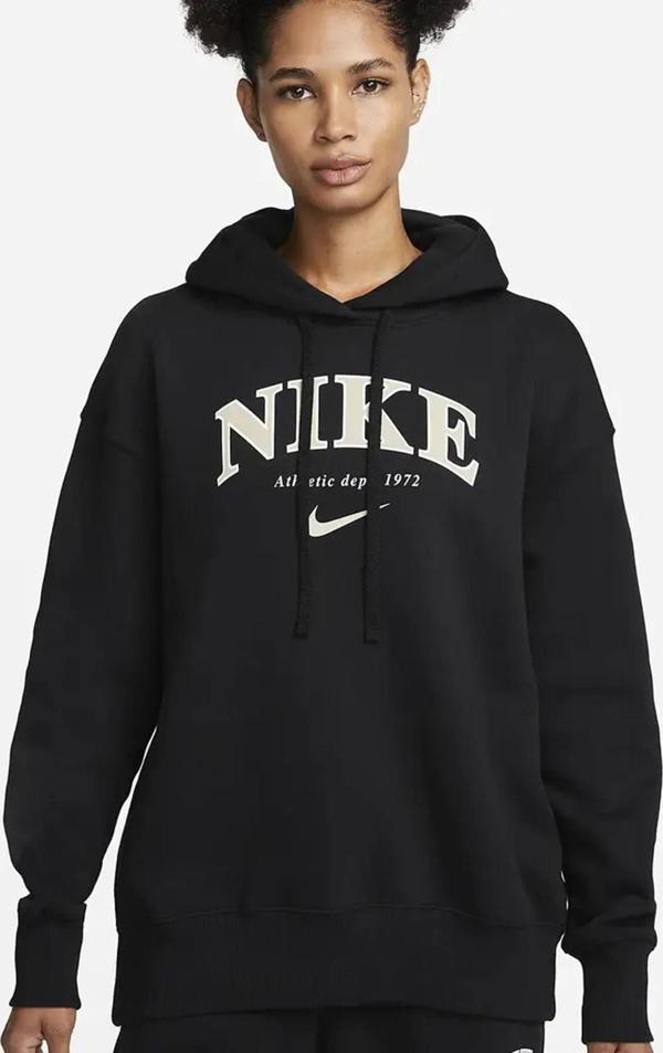 Nike Sportswear Phoenix Oversized Pollover Hoodie Kadın Kapüşonlu Sweatshirt Siyah - Image 1