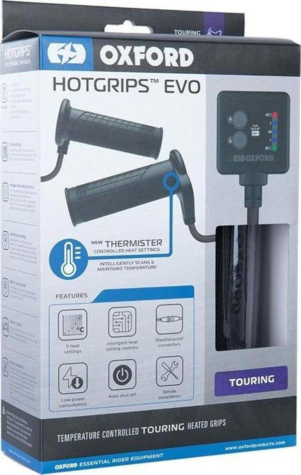 Oxford Motosiklet HotGrips Evo Touring Elcik Isitma EL421 - Image 1
