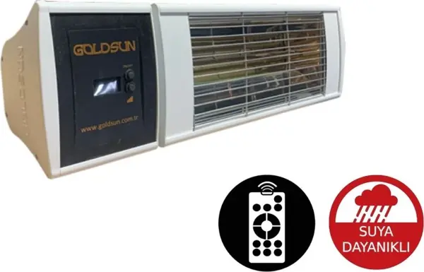 GOLDSUN SUPRA PLUS GSS20P BEYAZ 2000 W UZAKTAN KUMANDALI DIŞ MEKAN ISITICI - Image 1