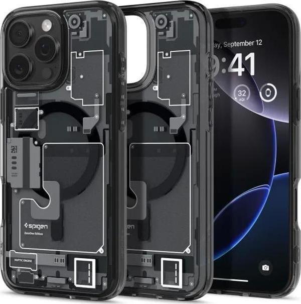 Spigen Ultra Hybrid T MagFit [Kamera Buton Korumalı] iPhone 16 Pro Max Kılıf iPhone 16 Pro Max Zero  - Image 1