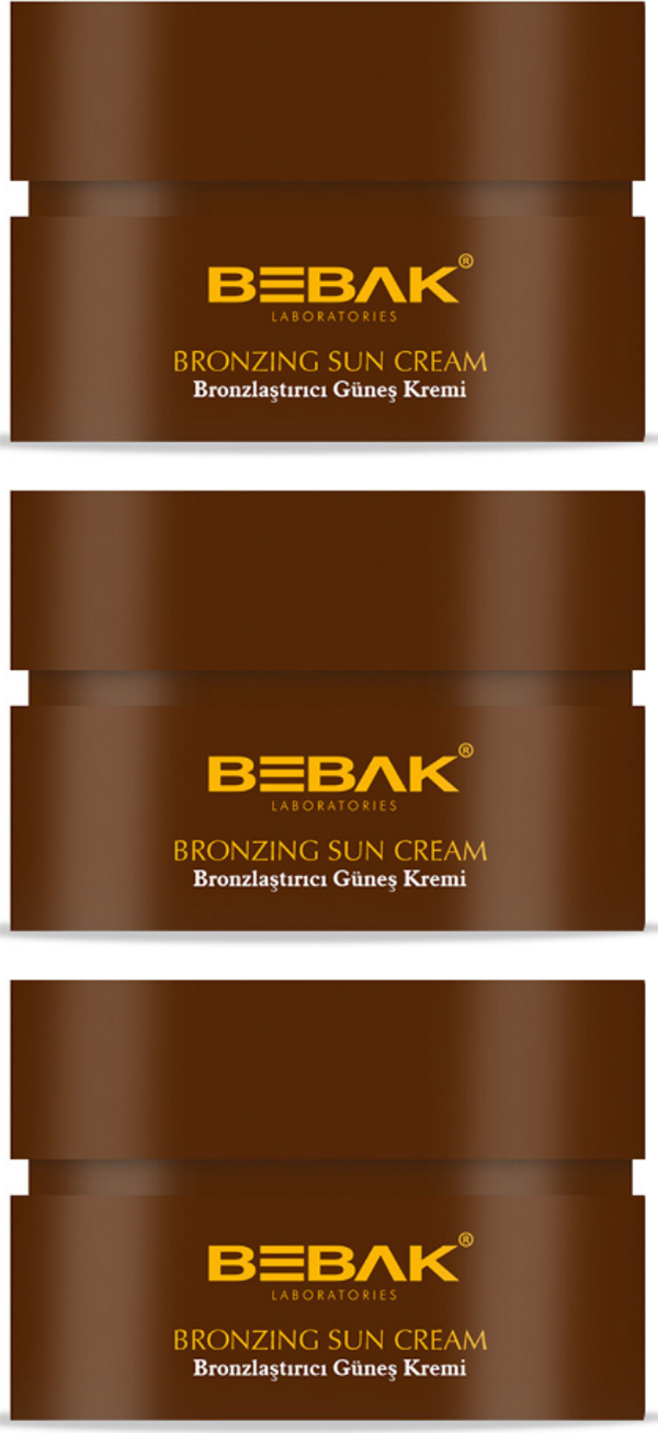 Bebak Kakao Özlü Bronzlaştırıcı Güneş Kremi 100 Ml 0 Spf 3 Adet - Image 1