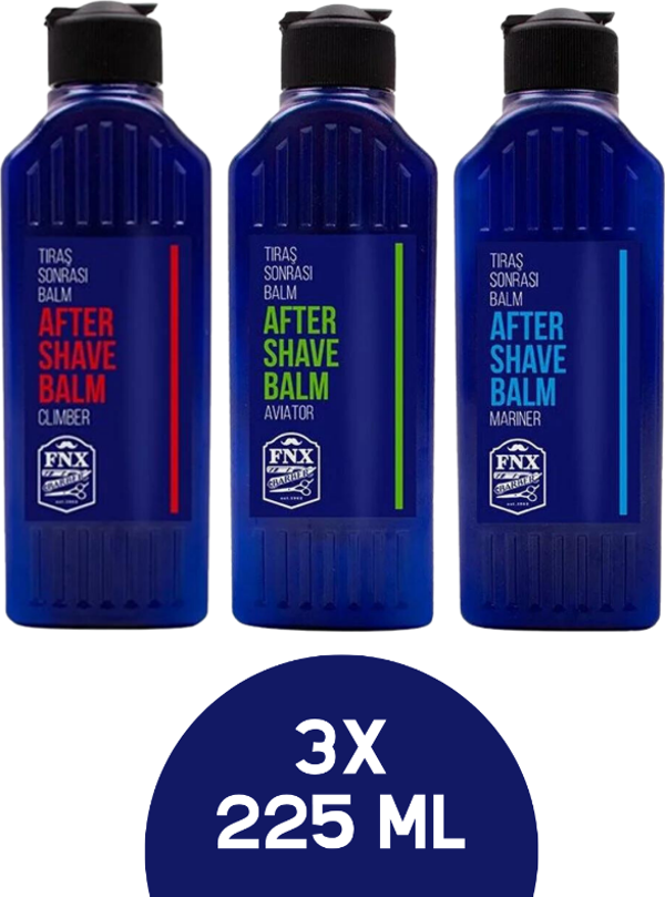FNX Tıraş Sonrası Balm (Balsam) Aviator / Climber / Mariner 3 x 225 Ml Fırsat Paketi - Image 1