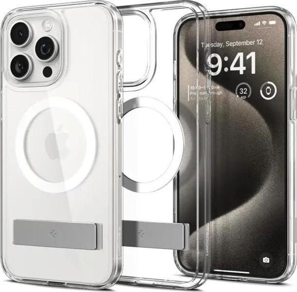 Spigen Magnetic Ultra Hybrid S MagFit iPhone 15 Pro Max Kılıf Crystal Clear - Image 1