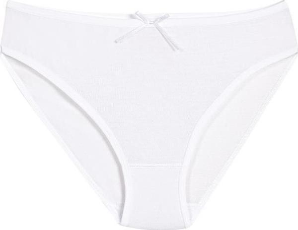 6 Adet Yıldız Bayan Bambu Bikini Külot Beyaz 3910 - Image 1