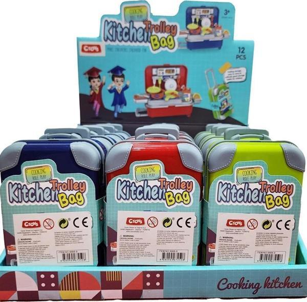 Ctoy Oyuncak Mini Çekçekli Mutfak Çantası (Karışık Model 1 Adet) - Image 1