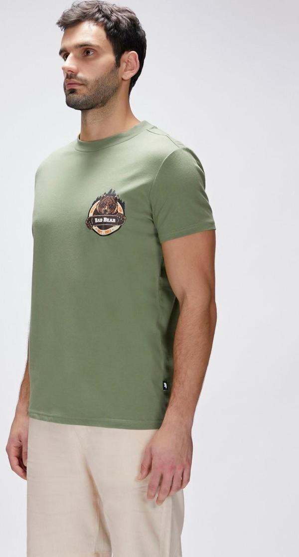 Bad Bear Flint Yeşil Erkek Baskılı Tişört - Image 1