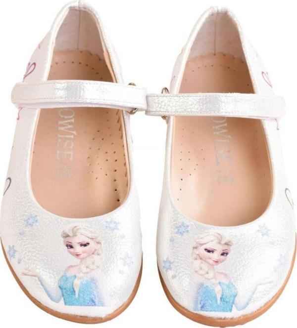 Ellaboni Kız Çocuk Elsa Anna Ortopedik Pudra Babet Ayakkabı - Image 1
