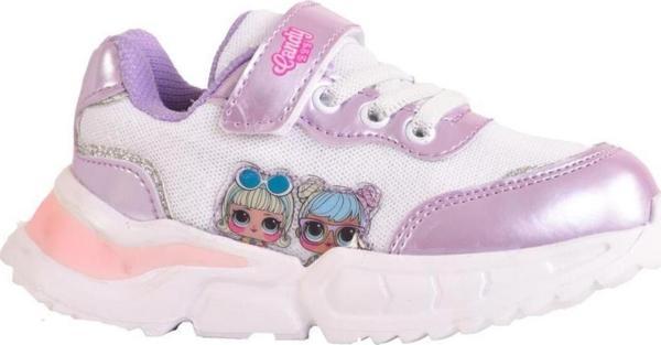 Lol Kız Çocuk Hafif Taban Pembe&Lila Spor Ayakkabı Sneakers - Image 1