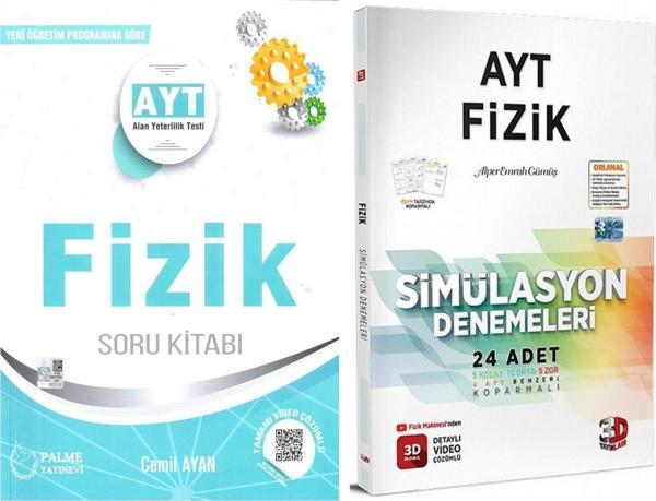 Palme AYT Fizik Soru Bankası ve 3D Deneme Seti 2 Kitap - 3D Yayınları - Image 1