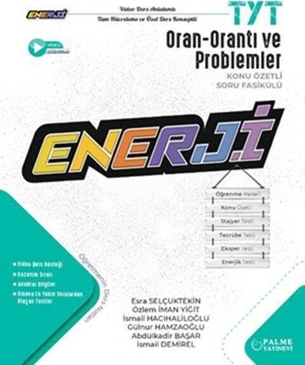 TYT Oran Orantı ve Problemler Enerji Konu Özetli Soru Fasikülü Palme Yayınları - Palme Yayınları - Image 1