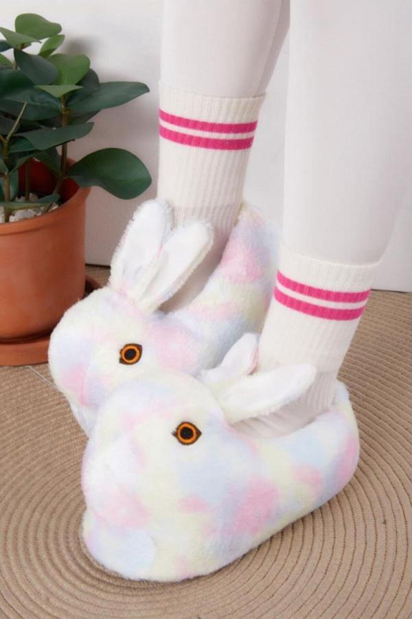 Ellaboni Çocuk Kombin Hayvanlı Tavşanlı Panduf Ev Botu - Image 1