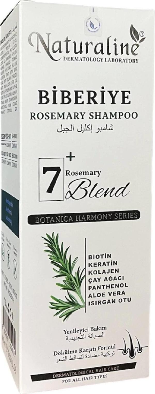 Naturaline Biberiye Şampuanı 400 ml Roemary Shampoo 7 Doğal Bileşim - Image 1