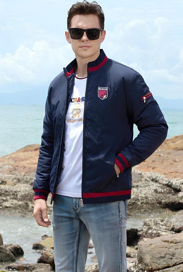 İxir Mevsimlik Erkek Mont & Ceket Sportif Armalı Lacivert - Image 1