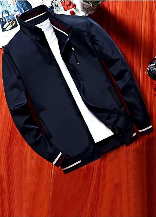 İxir Klasik Fermuarlı Mevsimlik Erkek Mont & Ceket Lacivert - Image 1