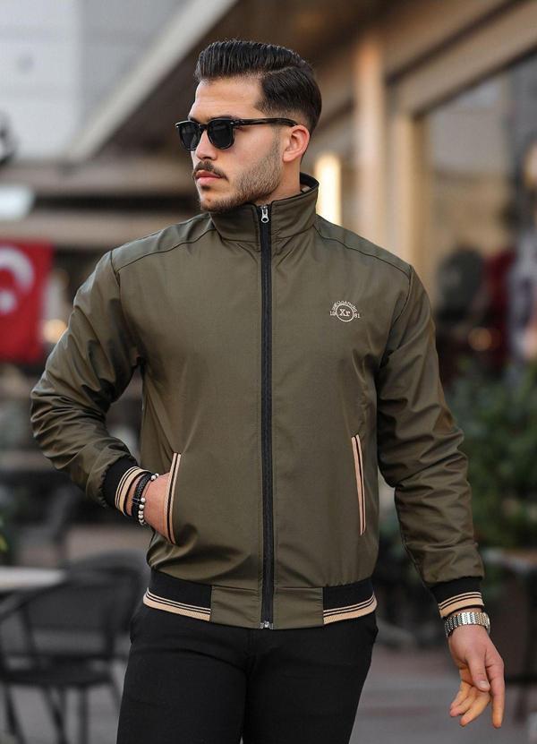 İxir Mevsimlik Erkek Mont & Ceket Nakış Armalı Yeşil - Image 1