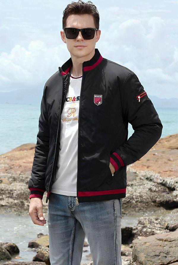 İxir Mevsimlik Erkek Mont & Ceket Sportif Armalı Siyah - Image 1