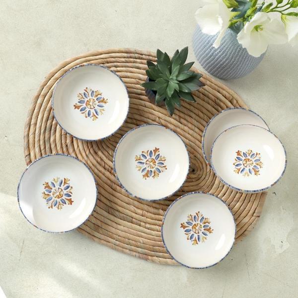 Keramika Sapphire Halka Çerezlik / Sosluk 13 Cm 6 Adet 22746 - Image 1