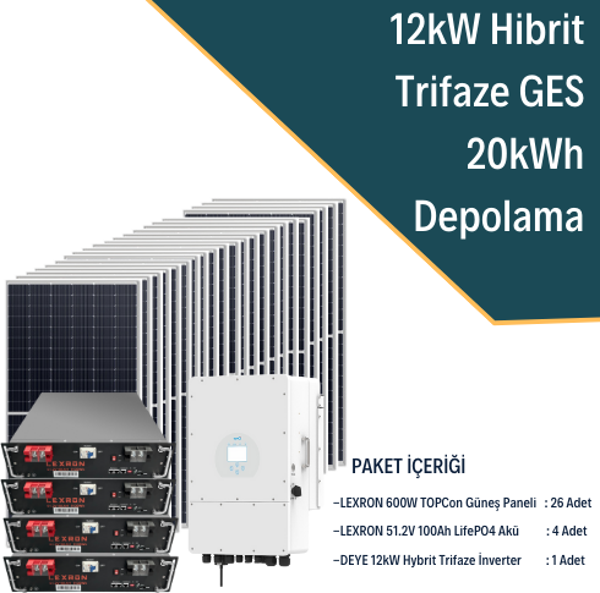 12KW TRİFAZE HİBRİT SİSTEM 4 - Image 1