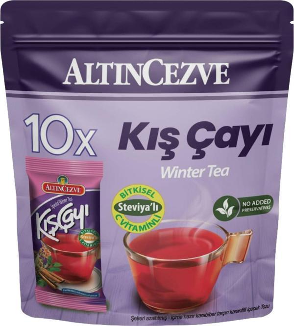 Altıncezve Steviyalı Kış Çayı Tek İçimlik İçecek Tozu 10 x 10 G - Image 1