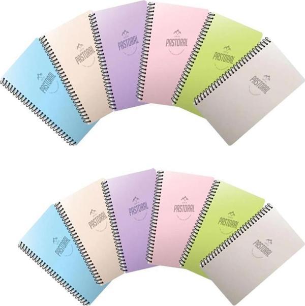 Gıpta Pastoral 60 Yp. A4 Spiralli Pp. Kapak Defter Seti Çizgili 12'li - Image 1