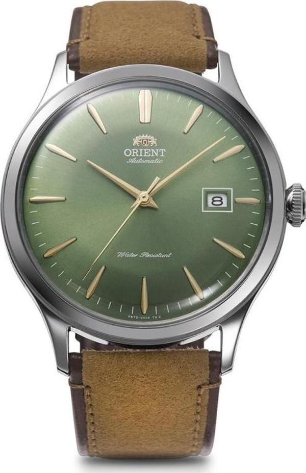 Orient Bambino RA-AC0P01E30B Kurmalı Otomatik Deri Kahverengi Yeşil Kadran 38 mm Erkek Kol Saati - Image 1