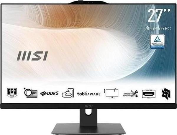 Msı 27" Modern AM272P 12M-690XTR Core I7 1255U-32GB Ram-1tb Nvme-Fdos - Image 1