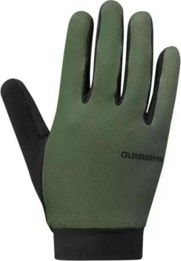 Shimano Explorer FF Haki Yeşil Uzun Parmak Eldiven Beden XXL - Image 1