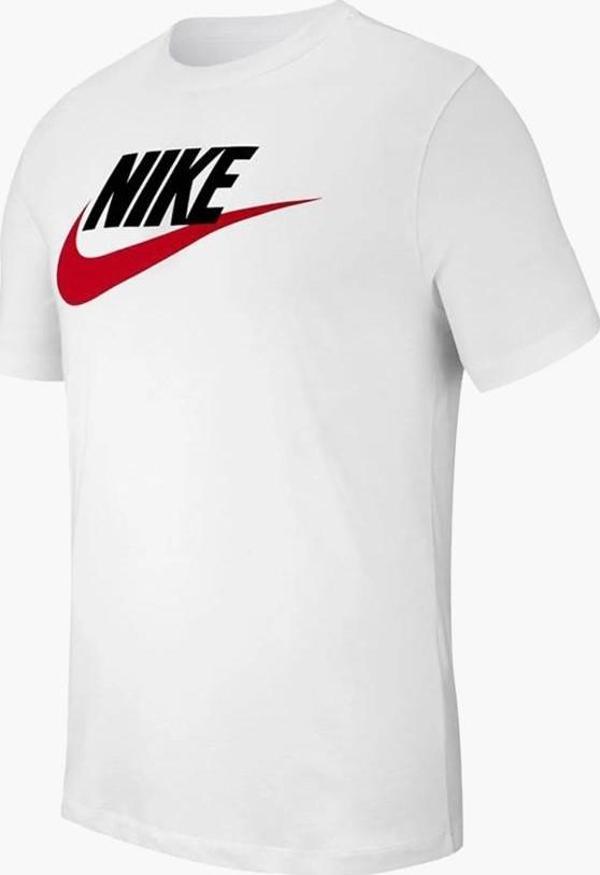 Nike Icon Futura Erkek Beyaz Günlük Stil Tişört AR5004-100 - Image 1