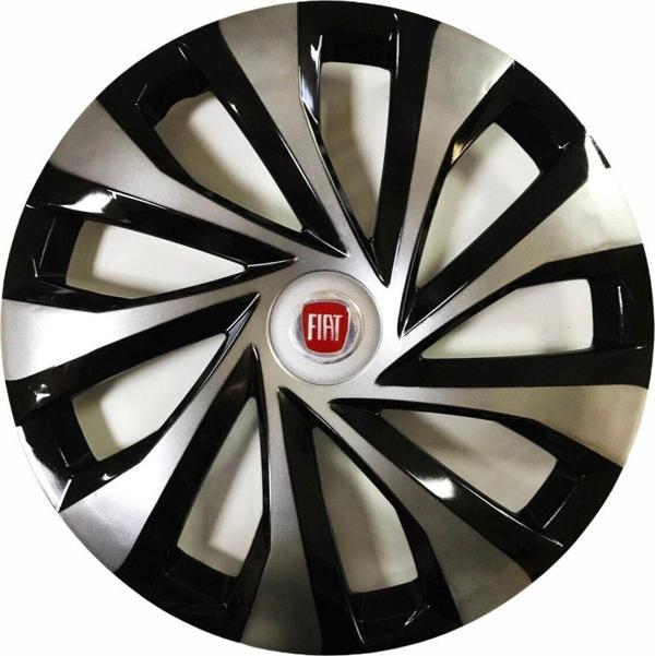 Nkt Group Fiat Albea Uyumlu 15 Inç Piano Black Siyah Jant Kapağı 4 Adet - Image 1