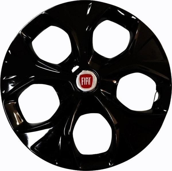 Nkt Group Fiat Araçlarına Uyumlu 13 Inç Piano Black Siyah Jant Kapağı 4 Adet - Image 1