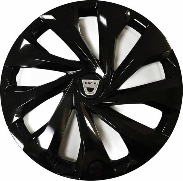 Nkt Group Dacia Logan Uyumlu 15 Inç 4 Adet Piano Black Siyah Jant Kapağı Takımı - Image 1