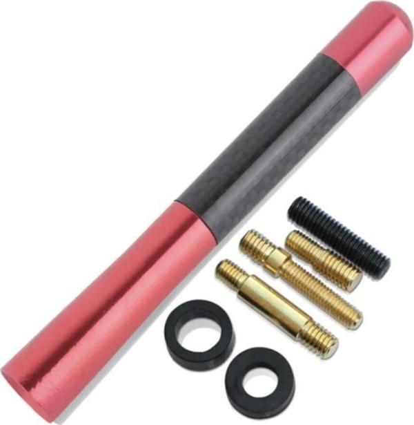 Nkt Group Ford Taunus Uyumlu Karbon Kırmızı Oto Radio Anteni Çubuk Anten - Image 1