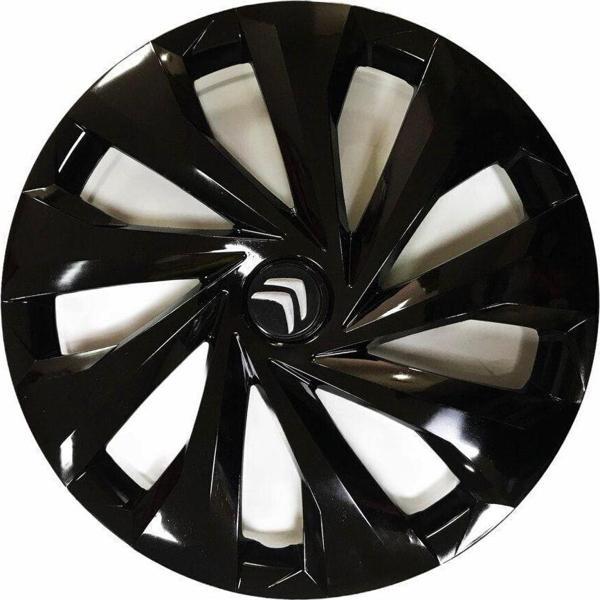 Nkt Group Citroen C3 Uyumlu 14 Inç 4 Adet Piano Black Siyah Jant Kapağı Takımı - Image 1