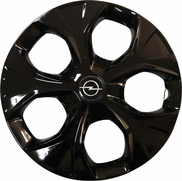 Nkt Group Opel Araçlarına Uyumlu 13 Inç Piano Black Siyah Jant Kapağı 4 Adet - Image 1