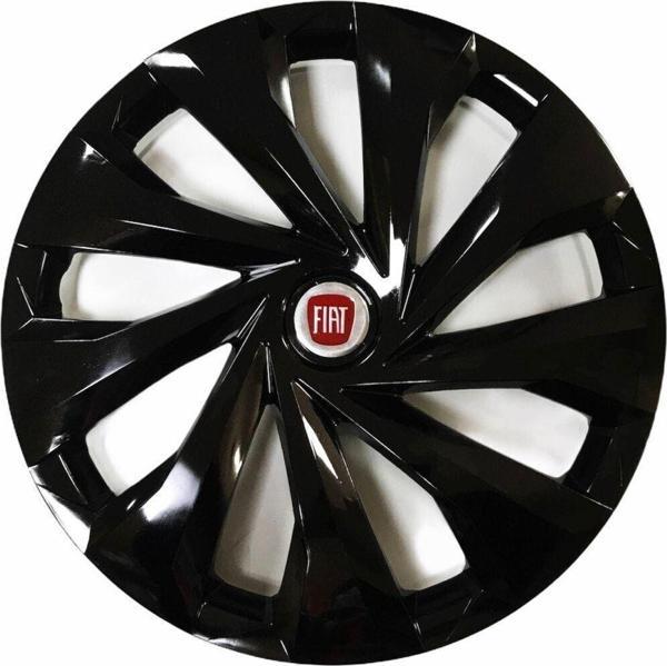 Nkt Group Fiat Siena Uyumlu 14 Inç 4 Adet Piano Black Siyah Jant Kapağı Takımı - Image 1