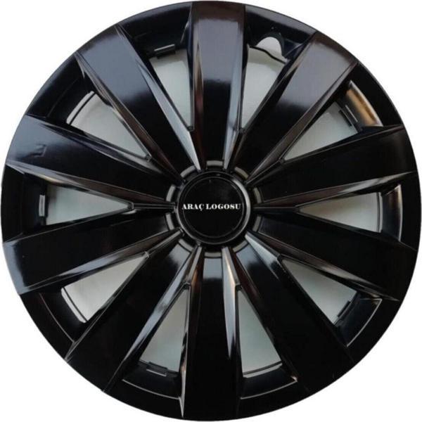 Nkt Group Ford Connect Uyumlu 14 Inc Piano Black Siyah Jant Kapağı Seti - Image 1