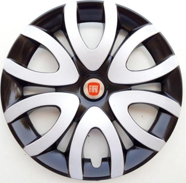 Nkt Group 15'' Inç Fiat Jant Kapağı 4 Adet Çelik Jant Görünümlü Renkli - Kırılmaz Esnek - Image 1