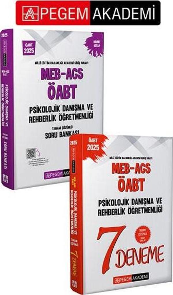 PEGEM AKAEMİ 2025 MEB-AGS-ÖABT Psikolojik Danışma Ve Rehberlik Öğretmenliği Tamamı Çözümlü 7 Deneme  - Pegem Akademi Yayıncılık - Image 1